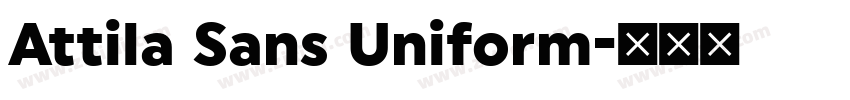 Attila Sans Uniform字体转换